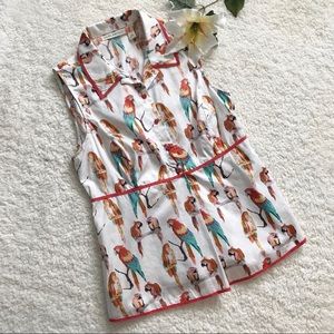 Chelsea and Violet Parrot Bird Top